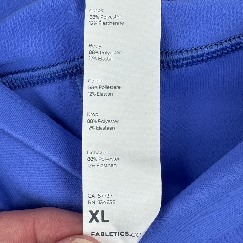 Fabletics PowerHold High Rise Compression Leggings Blue PT1617847-6528 XL - Picture 4 of 9